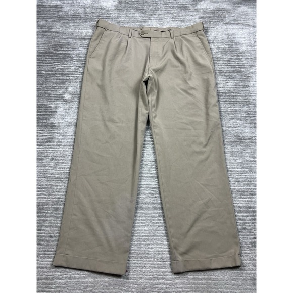 Dockers D4 Dress Pants 36x30 Mens Beige 100%‎ Cotton Straight Casual - Picture 1 of 12